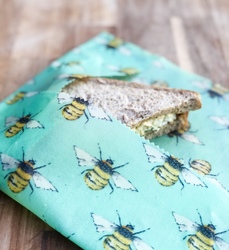 Meadow Buzzy Bees - Large Single Beeswax Wrap
